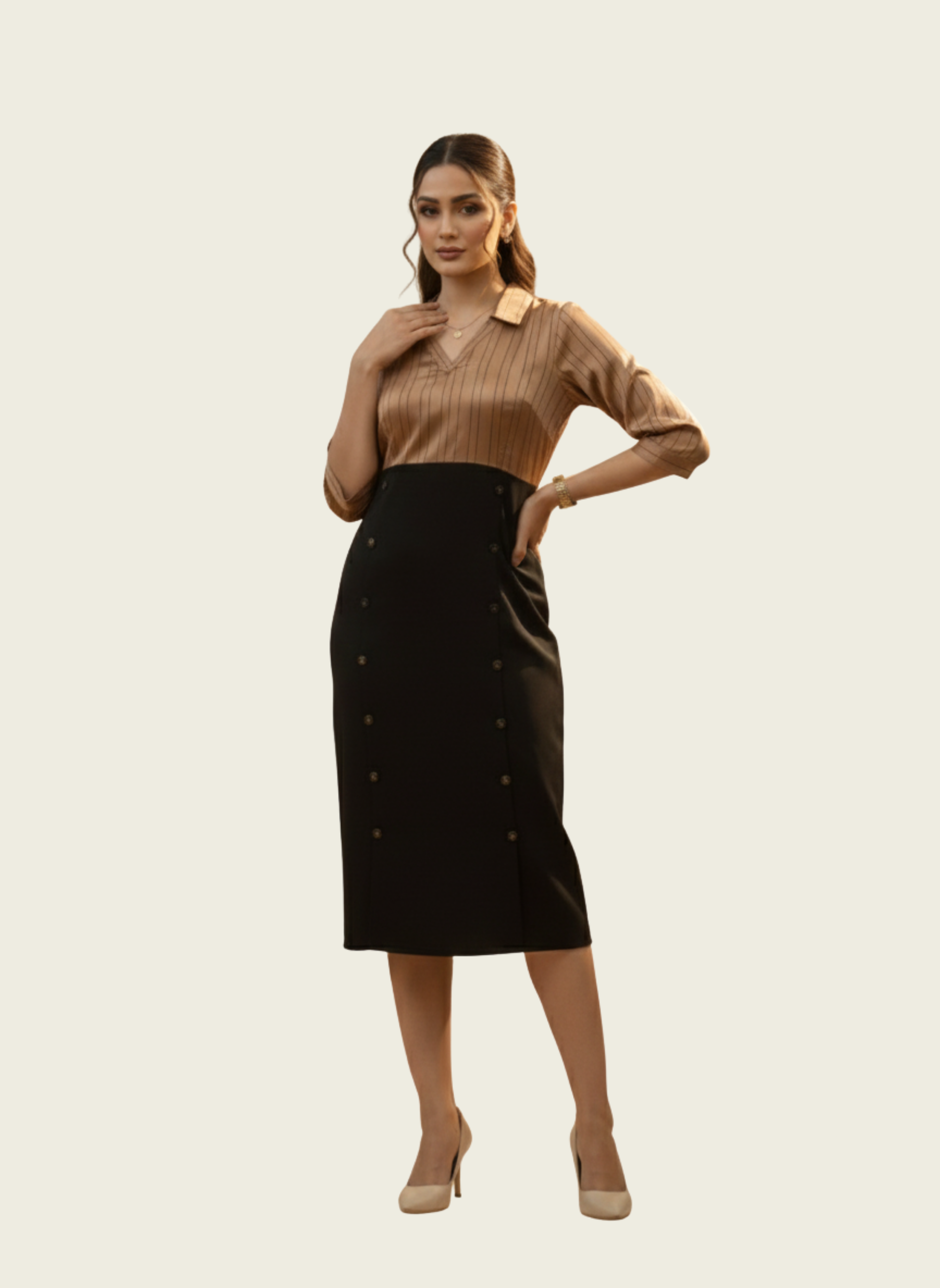 The Two-Tone Business Dress