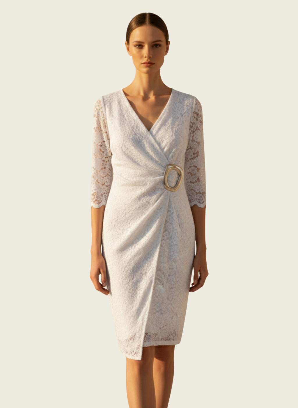 The Lace Wrap Dress