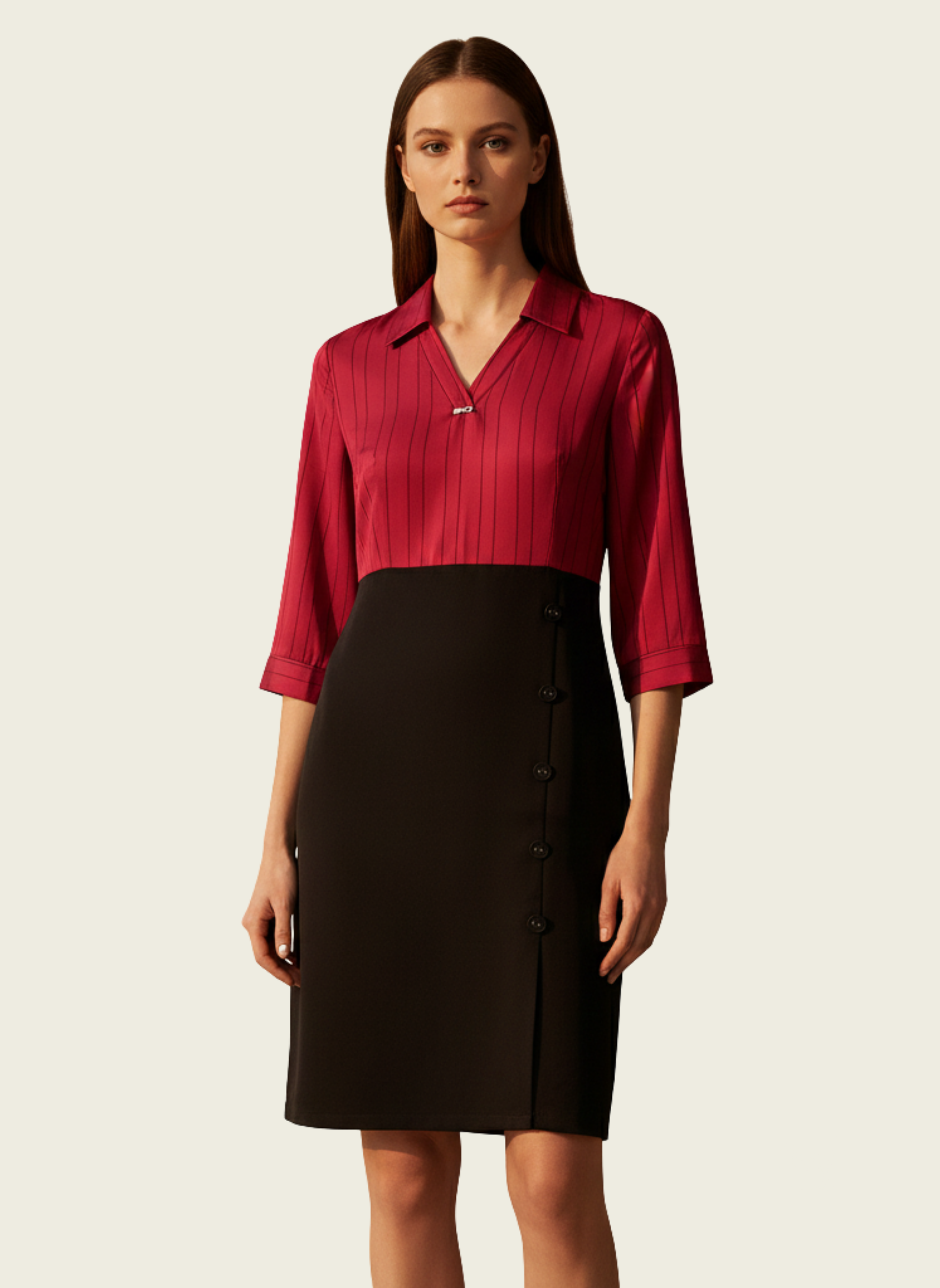 The Two-Tone Business Dress