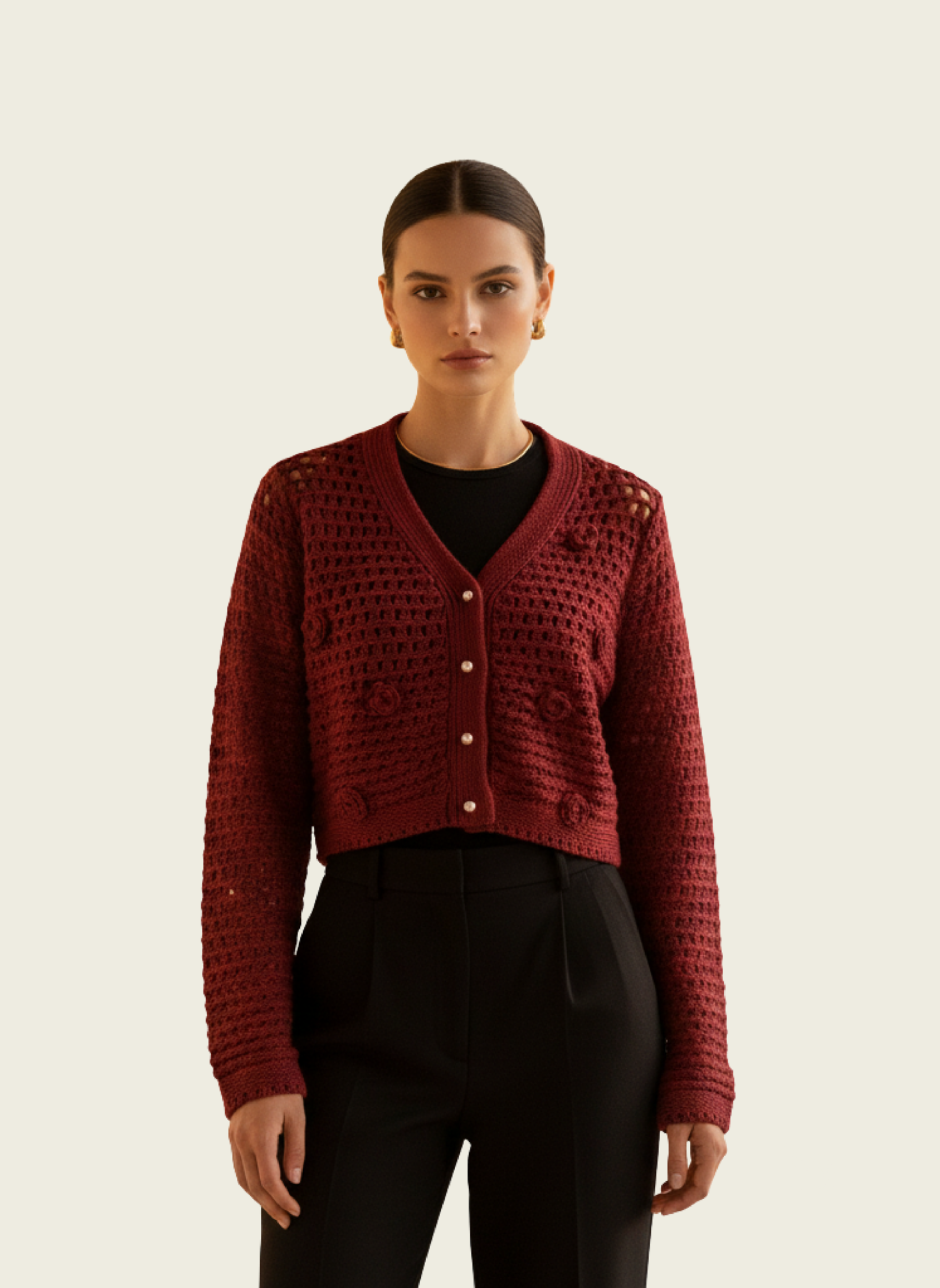 The Openwork Crochet Crop