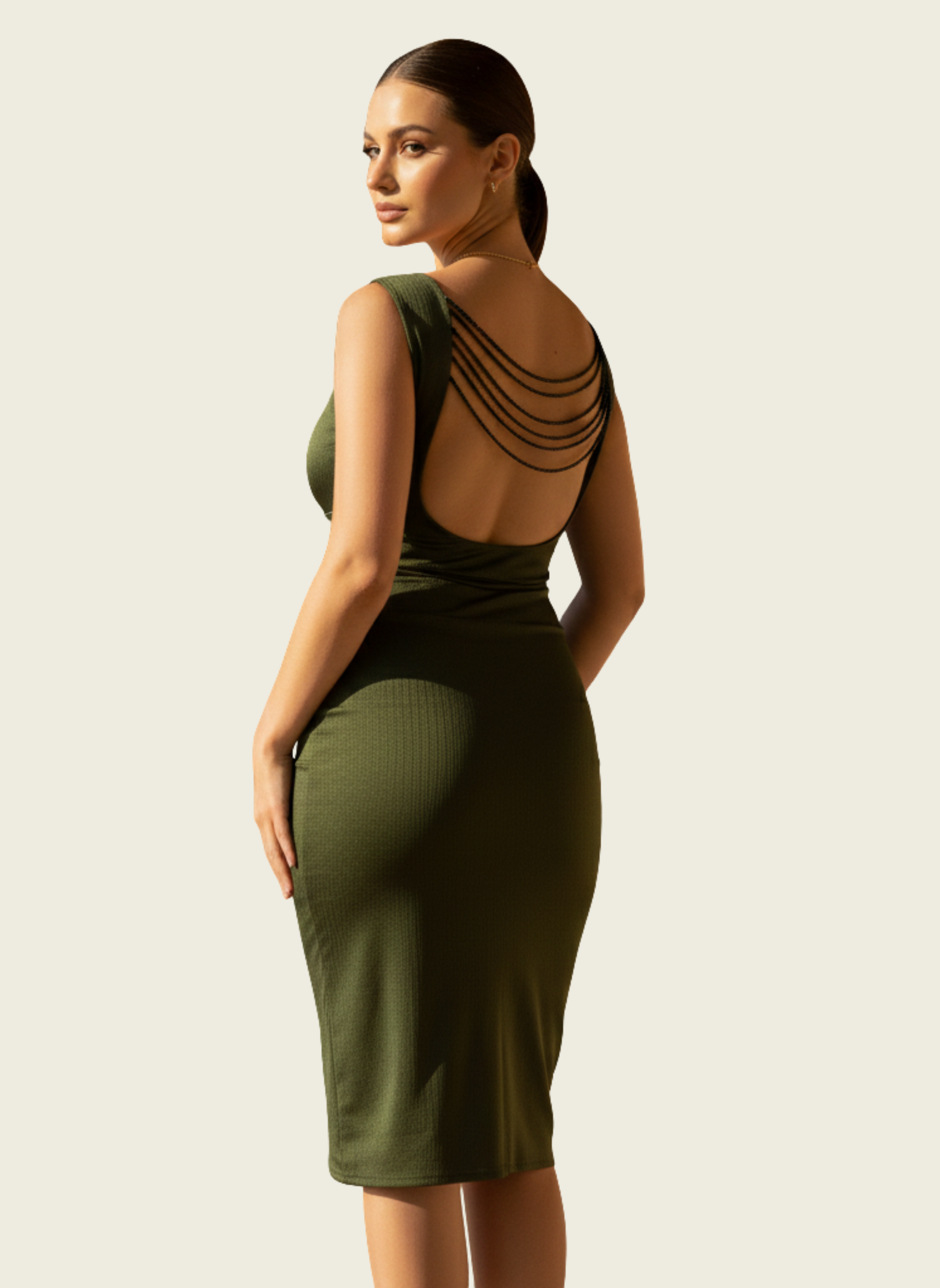 The Olive Hourglass Midi