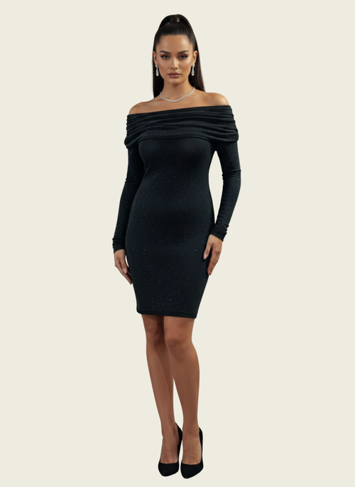 Starlight Ruched Off-Shoulder