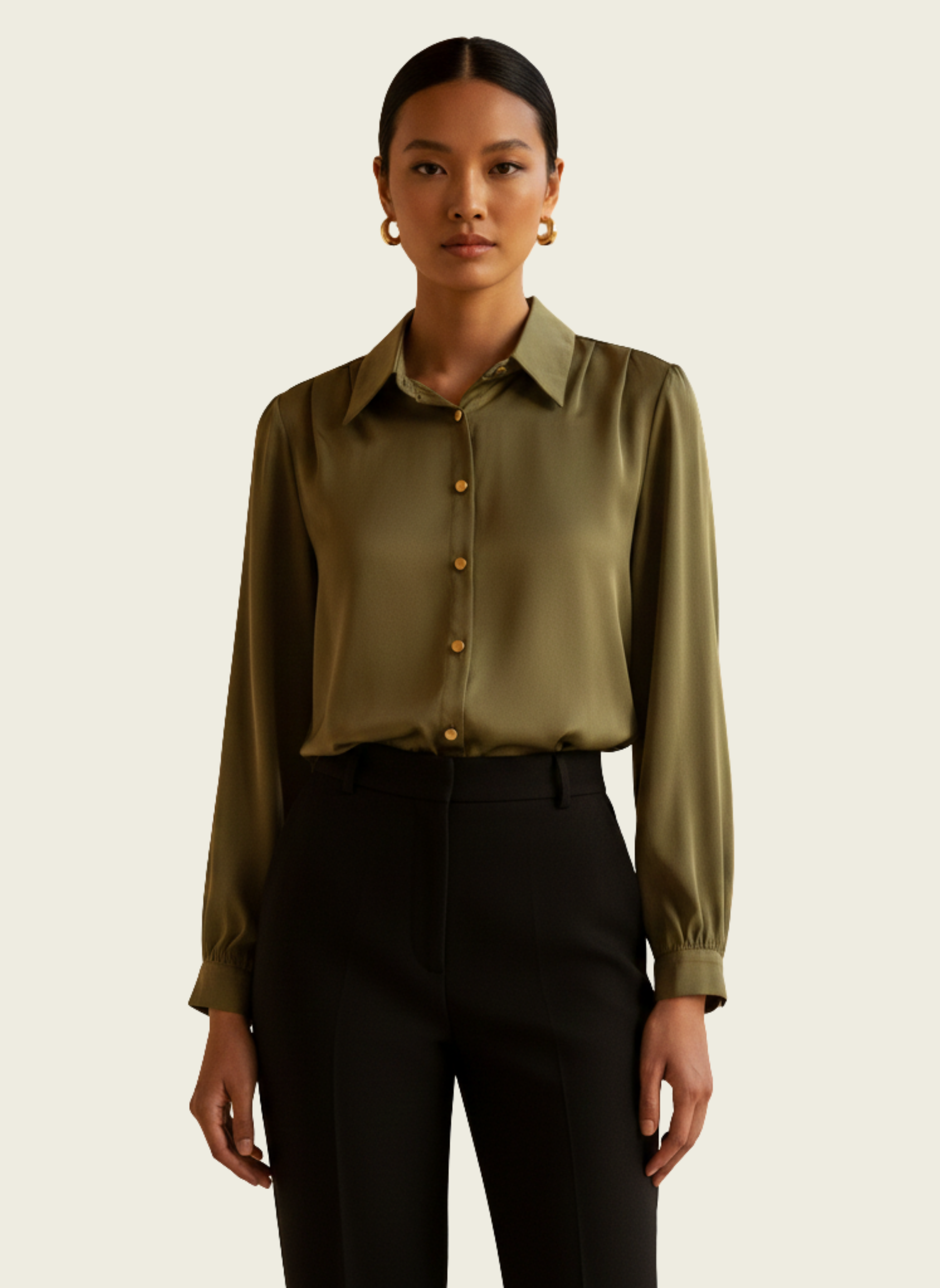 The Luxe Silk-Touch Shirt