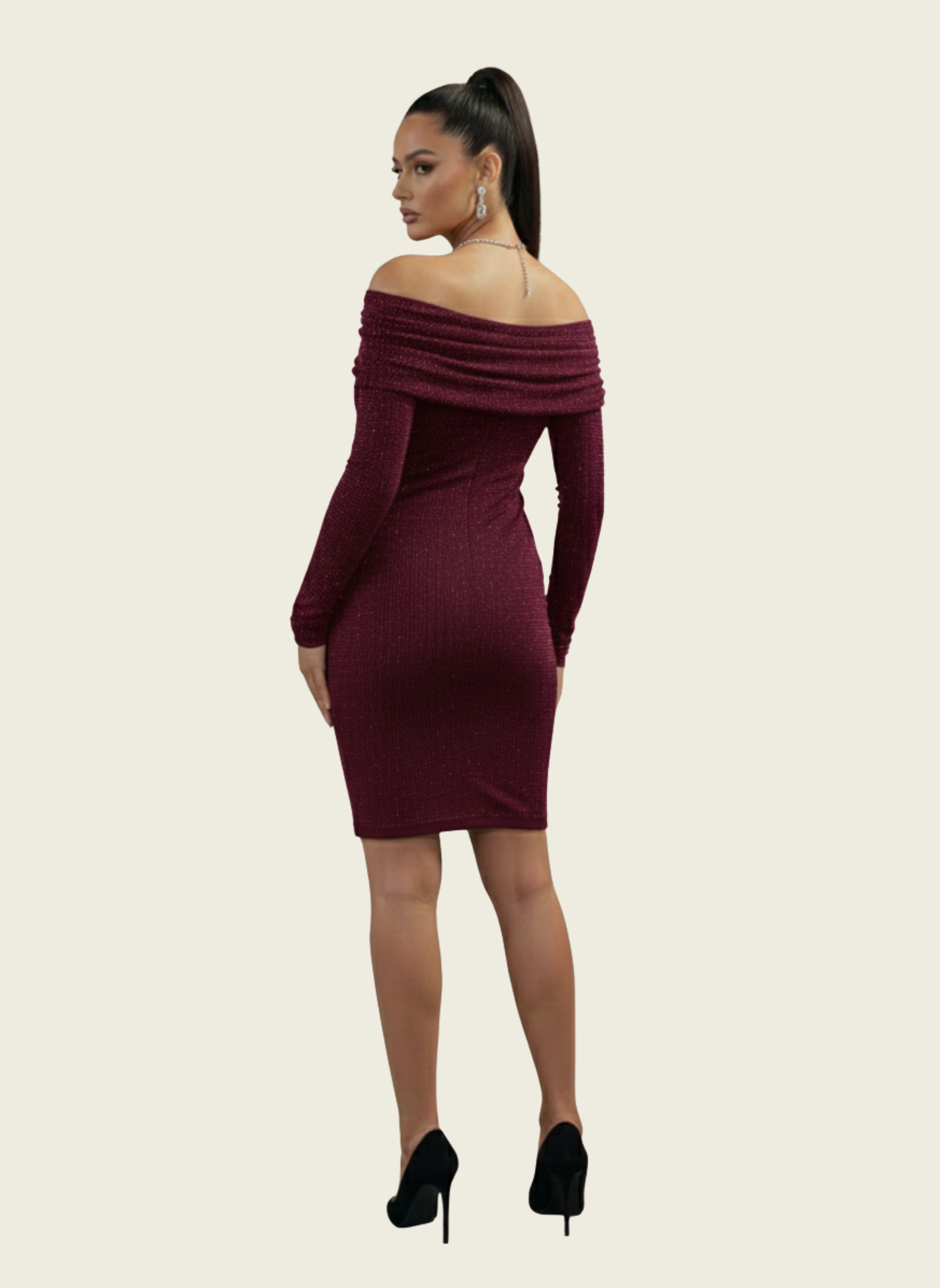 Starlight Ruched Off-Shoulder