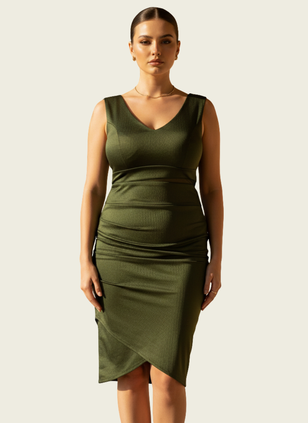 The Olive Hourglass Midi