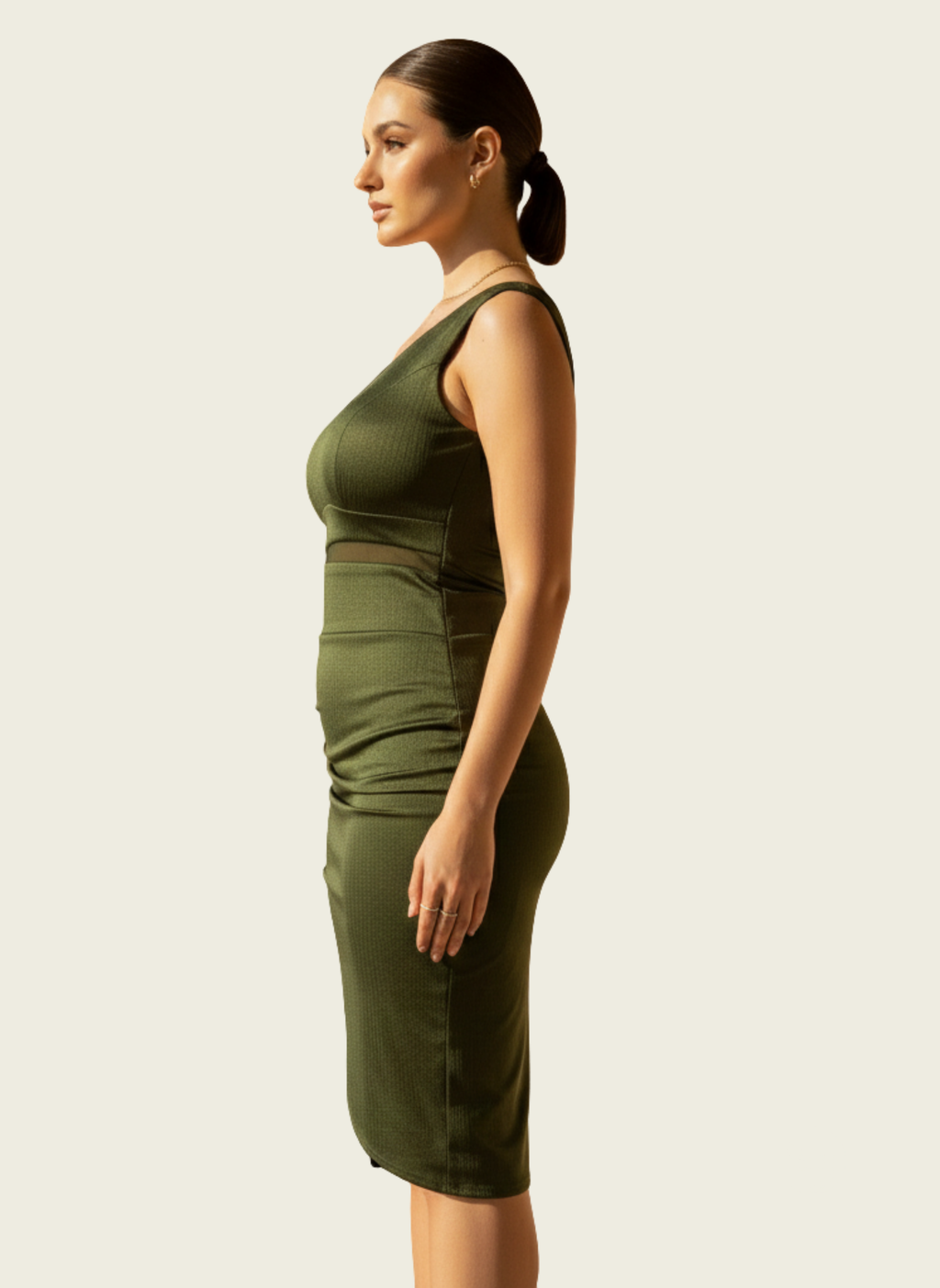 The Olive Hourglass Midi