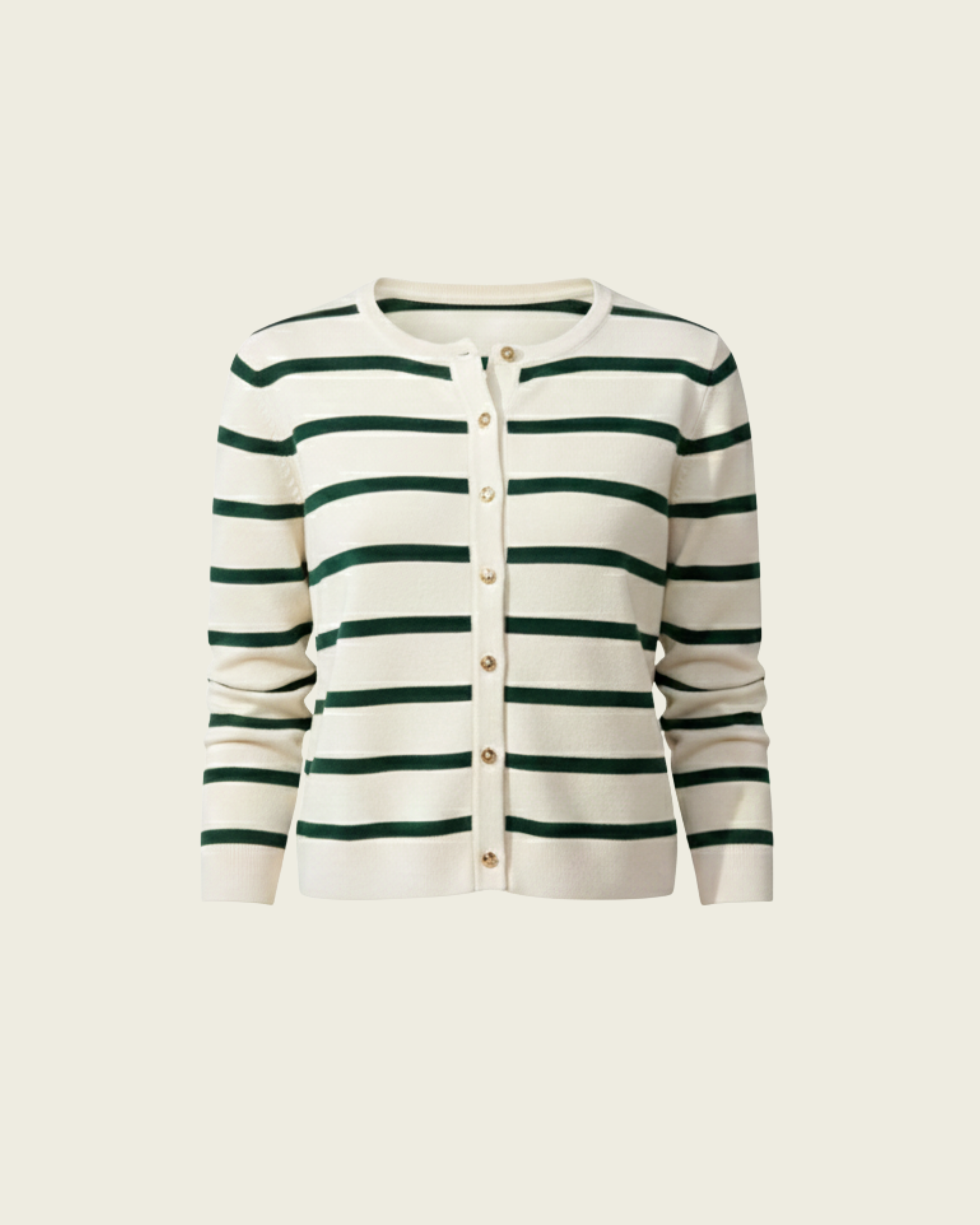 Timeless Stripe Buttoned Top
