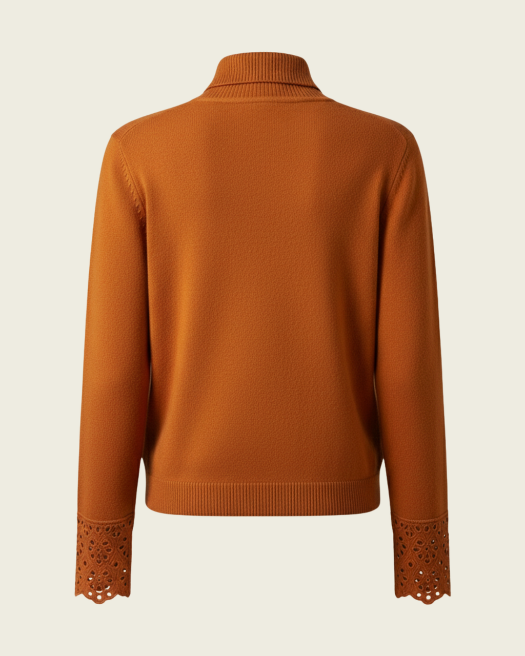 Collared Eyelet Sweater