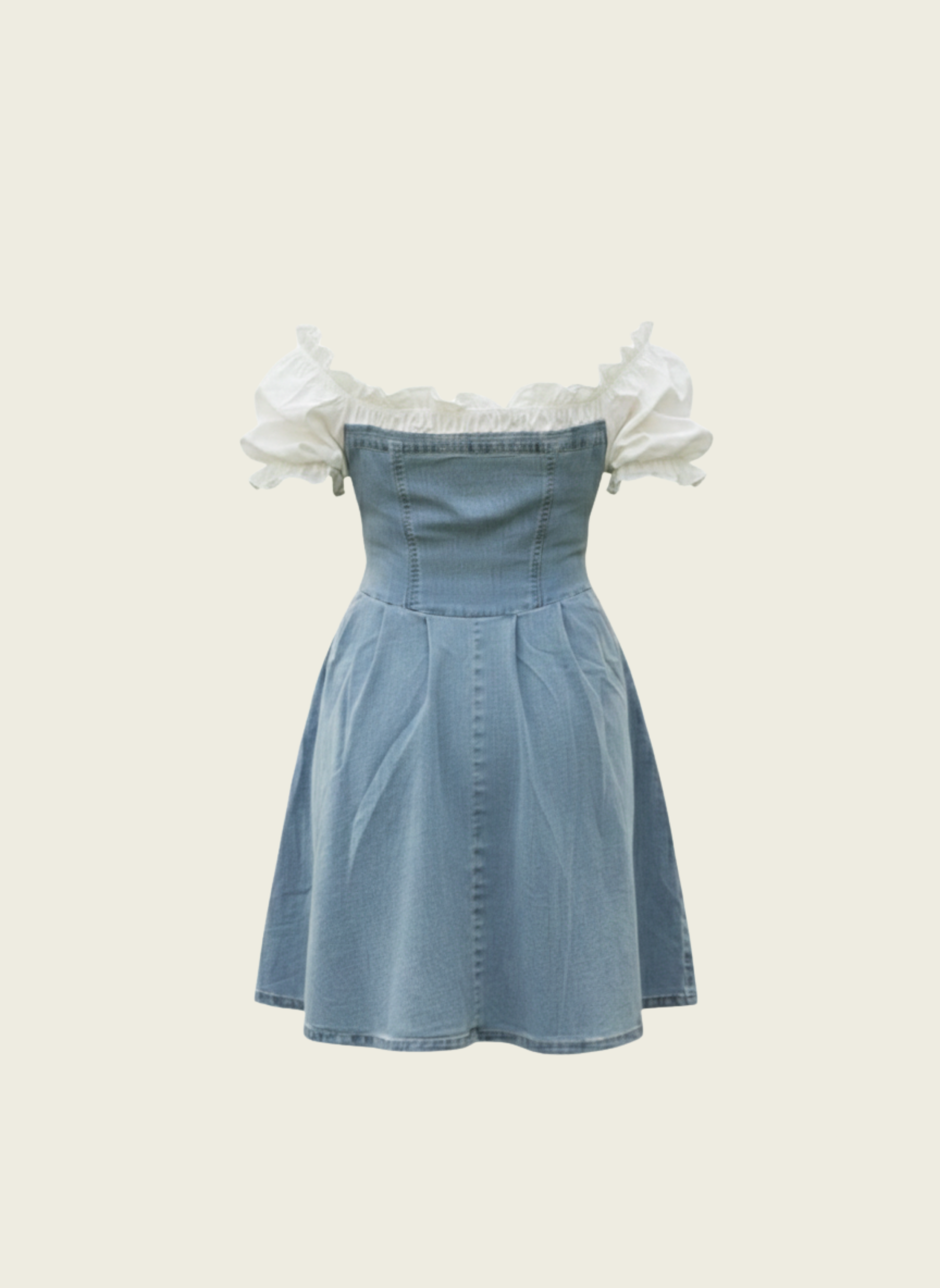 The Lace-Up Denim Cottage Dress